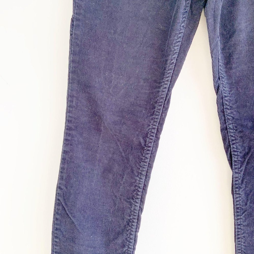 Lands' End Canvas 1963 Low Rise Slim Leg Navy Corduroy Pants - Picture 4 of 16